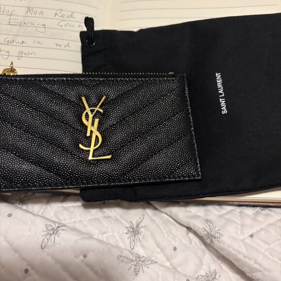 Saint Laurent Quilted Card Pouch - Picture 2 of 4
